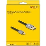 DeLOCK Kabel Mini DisplayPort > DisplayPort 1.4, 8K med HDR Sort/grå