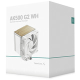 DeepCool AK500 G2 WH, CPU køler Hvid/træ