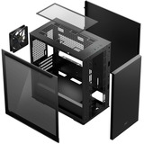 DeepCool MACUBE 110 Midi Tower Sort, Towerkabinet Sort, Midi Tower, PC, Sort, micro ATX, Mini-ITX, Acrylonitrilbutadienstyren, SPCC, Hærdet glas, Spil