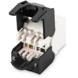 Digitus CAT 6A Keystone-modul, uskærmet, værktøjsfrit, Keystone modul 