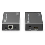 Digitus HDMI IP Extender Sæt, HDMI-udvidelse forlænger Sort