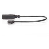 Digitus USB 2.0 adapter, Micro USB stik 90° > USB-A stikdåse Sort