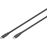 Digitus USB 3.2 Gen 1 silikone tilslutningskabel USB-C > USB-C Sort