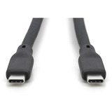 Digitus USB 3.2 Gen 1 silikone tilslutningskabel USB-C > USB-C Sort
