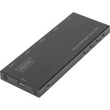 Digitus Ultra Slim HDMI Splitter, 1x4, 4K / 60 Hz Sort