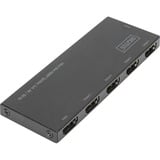 Digitus Ultra Slim HDMI Splitter, 1x4, 4K / 60 Hz Sort