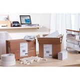 Dymo Ægte LabelWriter Ekstra Store Forsendelsesetiketter | 104 mm x 159 mm | Selvklæbende | Rulle med 220 let aftagelige etiketter | til LabelWriter 4XL/5XL etiketprintere Hvid, Selvklæbende printeretiket, Papir, Permanent, Rektandel, LabelWriter