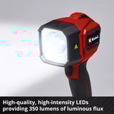 EINHELL Power X-Change Akku-lampe TC-CL 18/350 Li - Solo, 18 Volt, LED lys 