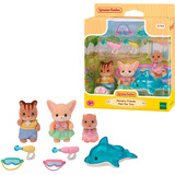 EPOCH Sylvanian Families - Eventyrbørnehavevenner "Poolsjov", Bygge legetøj 