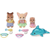 EPOCH Sylvanian Families - Eventyrbørnehavevenner "Poolsjov", Bygge legetøj 