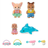 EPOCH Sylvanian Families - Eventyrbørnehavevenner "Poolsjov", Bygge legetøj 