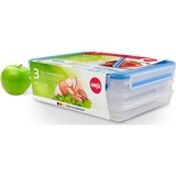 Emsa 508556 enhed til madopbevaring Firkant Container 1 L Transparent 1 stk, Boks gennemsigtig/Blå, Container, Firkant, 1 L, Transparent, Polypropylen (PP), Termoplastisk elastomer (TPE), Polypropylen (PP)/termoplastisk elastomer (TPE)