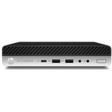 HP EliteDesk 800 G4 MP renoveret, Mini-PC Sort/Sølv