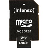 Intenso 128GB microSDXC UHS-I Klasse 10, Hukommelseskort 128 GB, MicroSDXC, Klasse 10, UHS-I, 90 MB/s, Class 1 (U1)