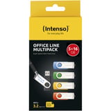 Intenso Office Line Multipack 16 GB, USB-stik 