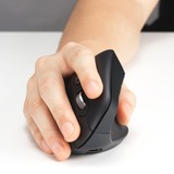 Kensington Pro Fit Ergo MY630 EQ genopladelig mus Sort, Højre hånd, Vertikal design, RF Wireless + Bluetooth + USB Type-A, 2400 dpi, Sort