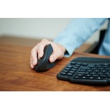 Kensington Pro Fit Ergo MY630 EQ genopladelig mus Sort, Højre hånd, Vertikal design, RF Wireless + Bluetooth + USB Type-A, 2400 dpi, Sort