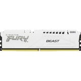 Kingston FURY FURY Beast 16GB 5600MT/s DDR5 CL36 DIMM White EXPO, Hukommelse Hvid, 16 GB, 1 x 16 GB, DDR5, 288-pin DIMM