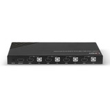 Lindy 32810 KVM Switch Sort, KVM-switchen Sort, 4096 x 2160 pixel, 4K Ultra HD, Sort