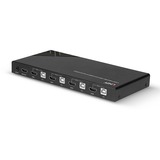 Lindy 32810 KVM Switch Sort, KVM-switchen Sort, 4096 x 2160 pixel, 4K Ultra HD, Sort
