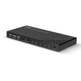Lindy 32810 KVM Switch Sort, KVM-switchen Sort, 4096 x 2160 pixel, 4K Ultra HD, Sort