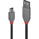Lindy USB 2.0 Type A til Mini-B kabel, Anthra Line grå