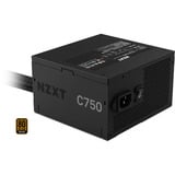 NZXT C750 Bronze, PC strømforsyning Sort