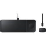 SAMSUNG EP-P6300 Headset, Smartphone, SmartWatch Sort USB Trådløs opladning Hurtig opladning Indendørs, Ladestation Sort, Indendørs, USB, Trådløs opladning, 1 m, Sort