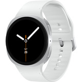 Samsung Galaxy Watch 8 3,81 cm (1.5") AMOLED 44 mm Digital 480 x 480 pixel Berøringsskærm Sølv Wi-Fi GPS (satellit), SmartWatch Sølv, 3,81 cm (1.5"), AMOLED, Berøringsskærm, 32 GB, GPS (satellit), 34 g