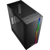 Sharkoon RGB Slider Midi Tower Sort, Towerkabinet Sort, Midi Tower, PC, Sort, ATX, micro ATX, Mini-ITX, Spil, 15,7 cm