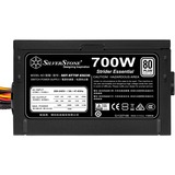 SilverStone ST70F-ES230 enhed til strømforsyning 700 W 20+4 pin ATX ATX Sort, PC strømforsyning Sort, 700 W, 180 - 264 V, 47 - 63 Hz, 5 A, Aktiv, 130 W