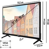 Telefunken LED-tv Sort