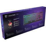 Turtle Beach Vulcan TKL tastatur Spil USB QWERTZ Tysk Sort, Gaming-tastatur Sort, DE-layout, Roccat Titan Speed, Ledningsført, USB, Mekanisk, QWERTZ, RGB LED, Sort