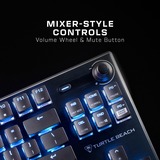 Turtle Beach Vulcan TKL tastatur Spil USB QWERTZ Tysk Sort, Gaming-tastatur Sort, DE-layout, Roccat Titan Speed, Ledningsført, USB, Mekanisk, QWERTZ, RGB LED, Sort
