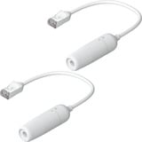Ubiquiti Easy Cable forlængerkabel Cat.6a F/UTP, 2-pak, Forlængerledning Hvid