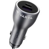 VARTA Oplader biloplader KFZ, USB-A + USB-C, 45 watt Sort