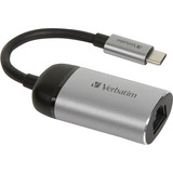 Verbatim 49146 dockingstation USB 3.2 Gen 1 (3.1 Gen 1) Type-C Sort, Sølv, Adapter Sølv/Sort, USB 3.2 Gen 1 (3.1 Gen 1) Type-C, Sort, Sølv, RJ-45, Metal, USB, 5 - 40 °C