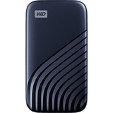 WD My Passport 2000 GB Blå, Solid state-drev Blå, 2000 GB, USB Type-C, 3.2 Gen 2 (3.1 Gen 2), 1050 MB/s, Beskyttelse af adgangskode, Blå