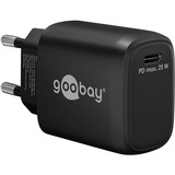 goobay USB-C PD GaN hurtigoplader 25 watt Sort