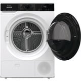 gorenje DPNA83W tørretumbler Fritstående Front-læsning 8 kg Sort, Hvid, Varmepumpe kondens tørretumbler Hvid/Sort, Fritstående, Front-læsning, Varmepumpe, Sort, Hvid, Dreje, Berøring, Sort