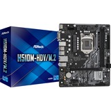 ASRock H510M-HDV/M.2 Intel H510 LGA 1200 micro ATX, Bundkort Intel, LGA 1200, Intel® Core™ i3, Intel® Core™ i5, Intel® Core™ i7, Intel® Core™ i9, DDR4-SDRAM, 64 GB, DIMM