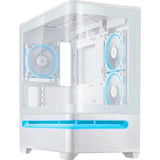 ASUS PRIME AP202 ARGB Mini Tower Hvid, Towerkabinet Hvid, Mini Tower, PC, Hvid, micro ATX, Mini-ITX, Metal, Spil
