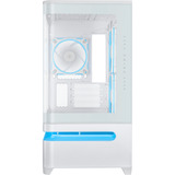 ASUS PRIME AP202 ARGB Mini Tower Hvid, Towerkabinet Hvid, Mini Tower, PC, Hvid, micro ATX, Mini-ITX, Metal, Spil