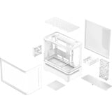 ASUS PRIME AP202 ARGB Mini Tower Hvid, Towerkabinet Hvid, Mini Tower, PC, Hvid, micro ATX, Mini-ITX, Metal, Spil