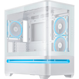 ASUS PRIME AP202 ARGB Mini Tower Hvid, Towerkabinet Hvid, Mini Tower, PC, Hvid, micro ATX, Mini-ITX, Metal, Spil