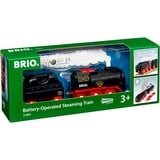 BRIO Battery-Operated Steaming Train, Spil køretøj Sort/Rød, Battery-Operated Steaming Train, Togmodel, Dreng, 3 stk, 0,3 År, Sort, Rød, Modeljernbane/tog