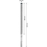Bosch Expert SDS Max-8X Hammer drill bit 5 stk, Boremaskine Borehammer, Hammer drill bit, 2,5 cm, 520 mm, Beton, Sten, 40 cm