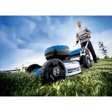 Bosch GRA 18V2-46 Manuel plæneklipper Batteri Sort, Blå, Metallic Blå, Manuel plæneklipper, 46 cm, 3 cm, 7 cm, 60 L, Allehjulstræk