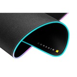 Corsair MM700 RGB Gaming musemåtte Sort, Gaming Mus pad Sort, Sort, Monokromatisk, Gummi, USB-drevet, Skridsikker bund, Gaming musemåtte