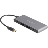 DeLOCK 64111, USB hub grå